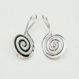 Plain Handmade Meditation Earring in 925 Sterling Silver