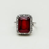 Red Velvet Sterling Silver Ring