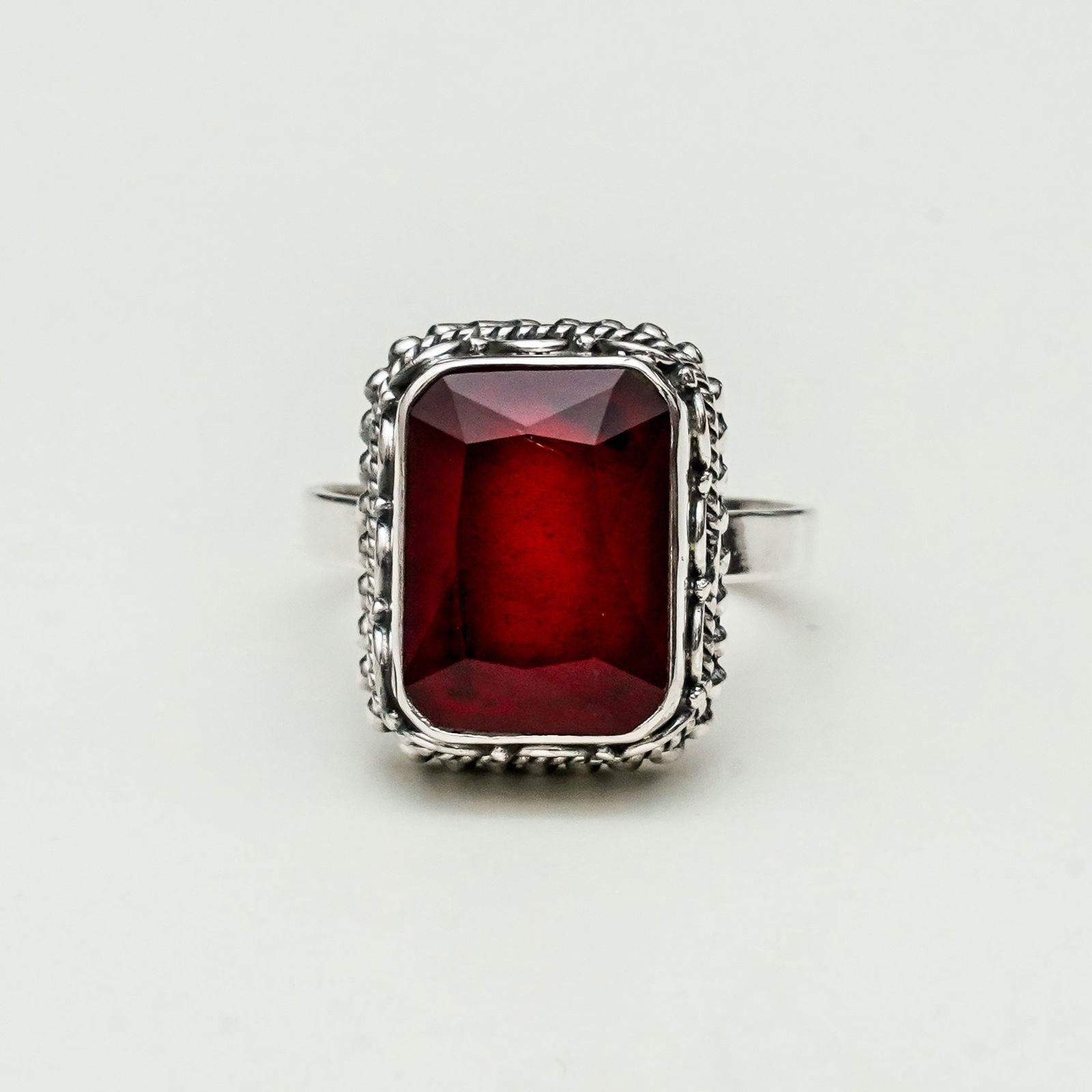 Red Velvet Sterling Silver Ring