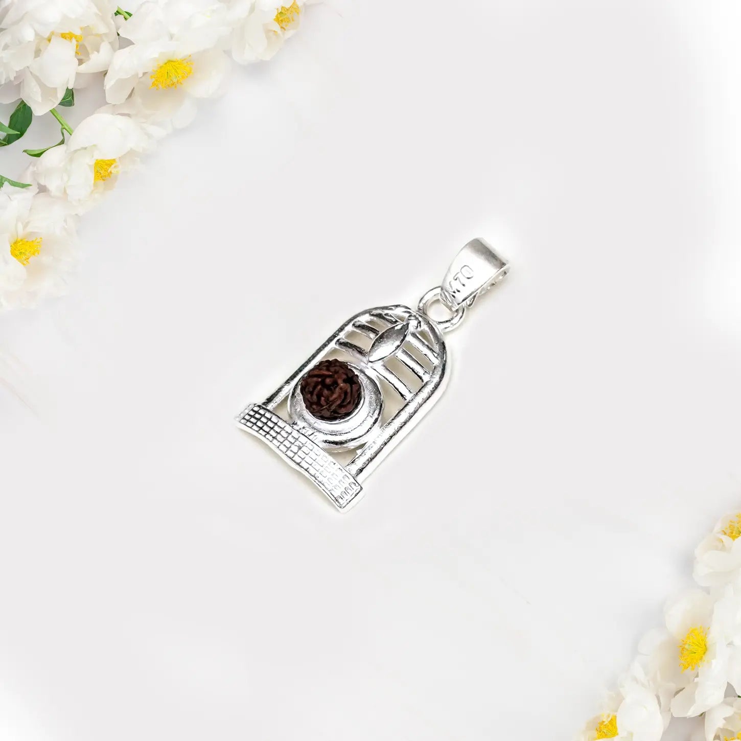 Shiva Linga with Rudraksh Pendant