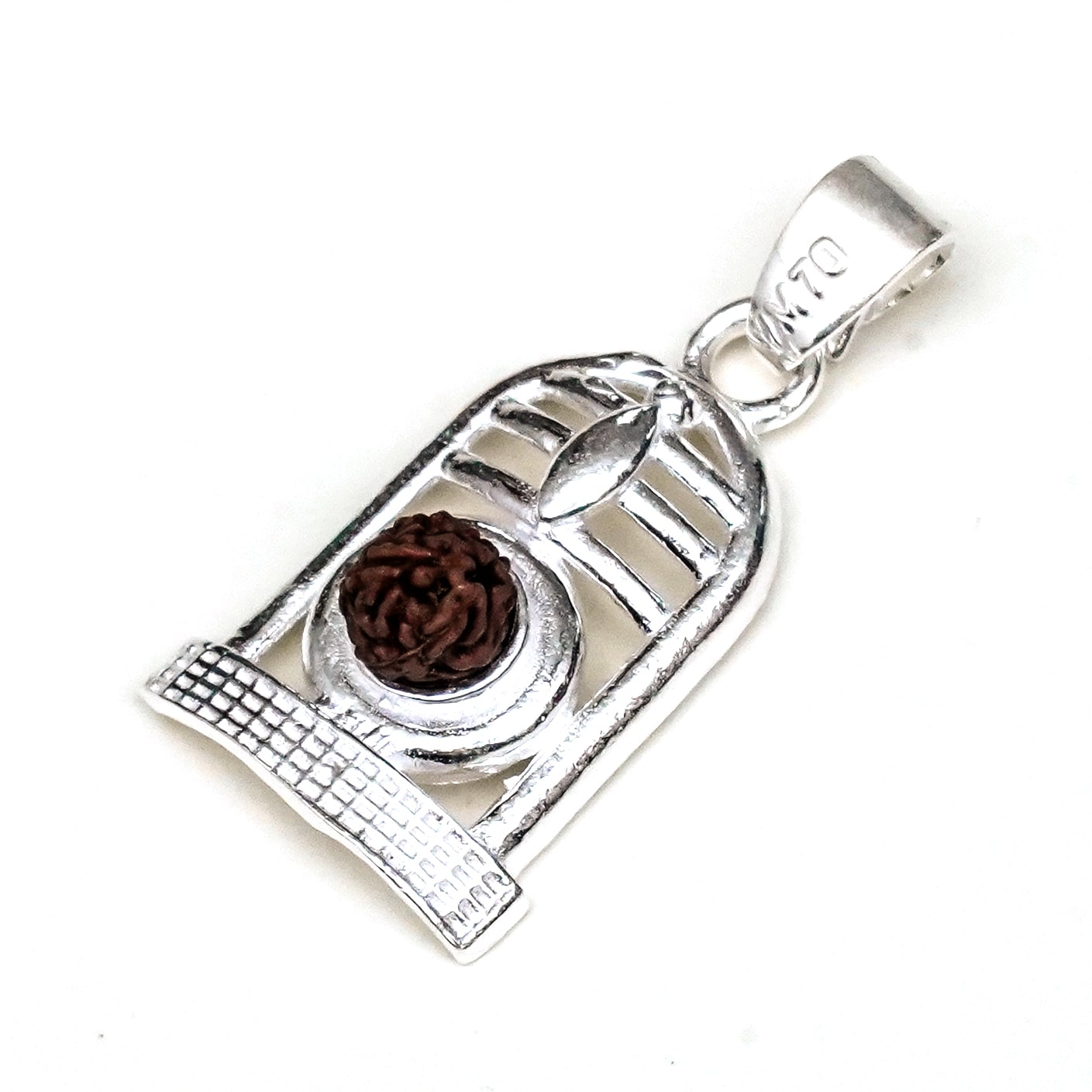 Shiva Linga with Rudraksh Pendant