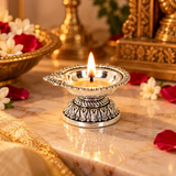 Mohnaa Shreekamal 925 Sterling Silver Ornate Diya