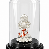 Mohnaa Jewels Silver-Plated Lakshmi Idol with Transparent Dome