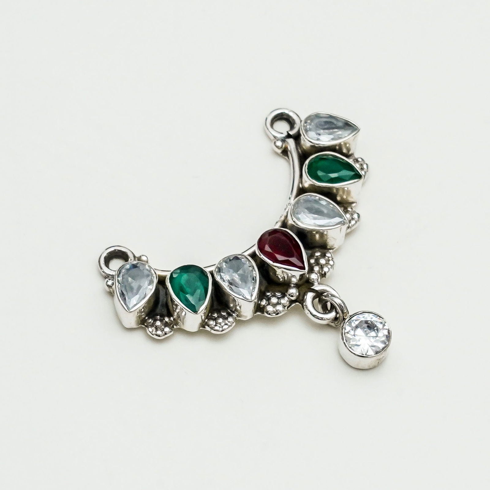 Simple Mangalsutra With Multi Stone