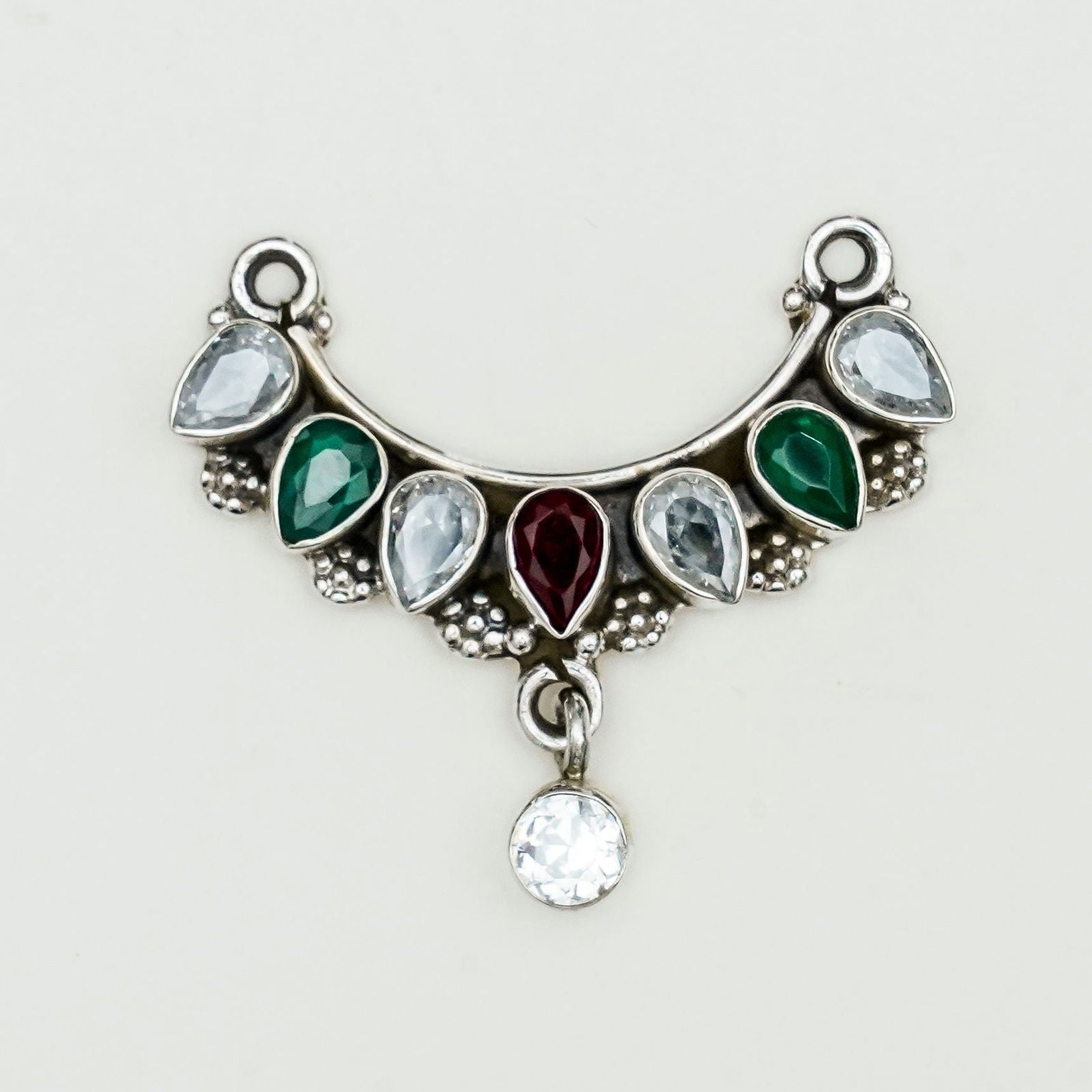 Simple Mangalsutra With Multi Stone