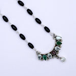 Simple Mangalsutra With Multi Stone