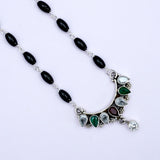 Simple Mangalsutra With Multi Stone