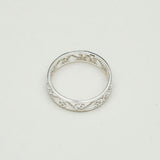 Simple Plain 925 Solid Silver Ring