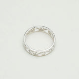 Simple Plain 925 Solid Silver Ring