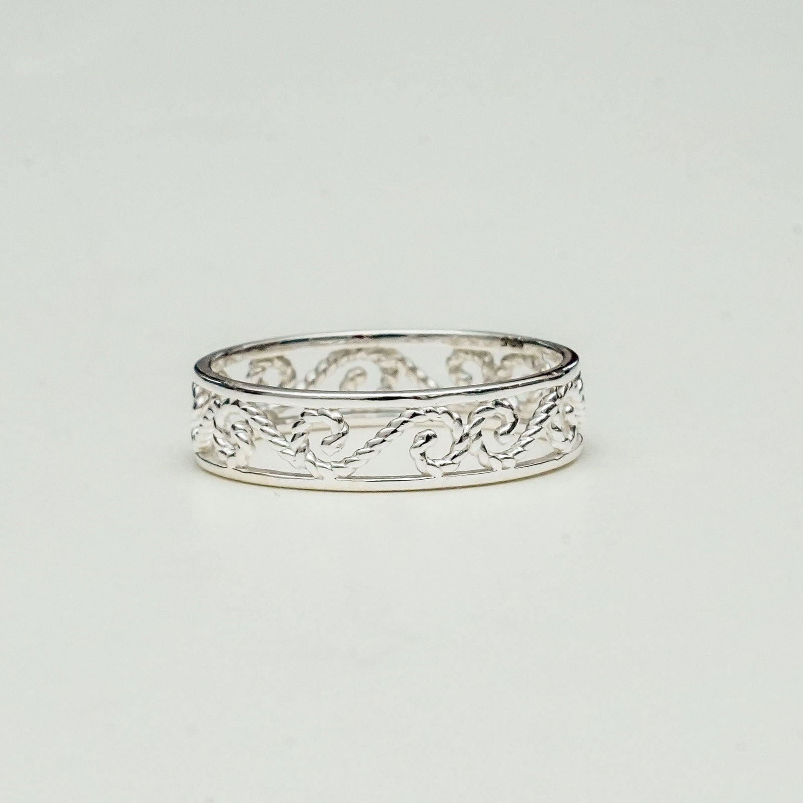 Simple Plain 925 Solid Silver Ring
