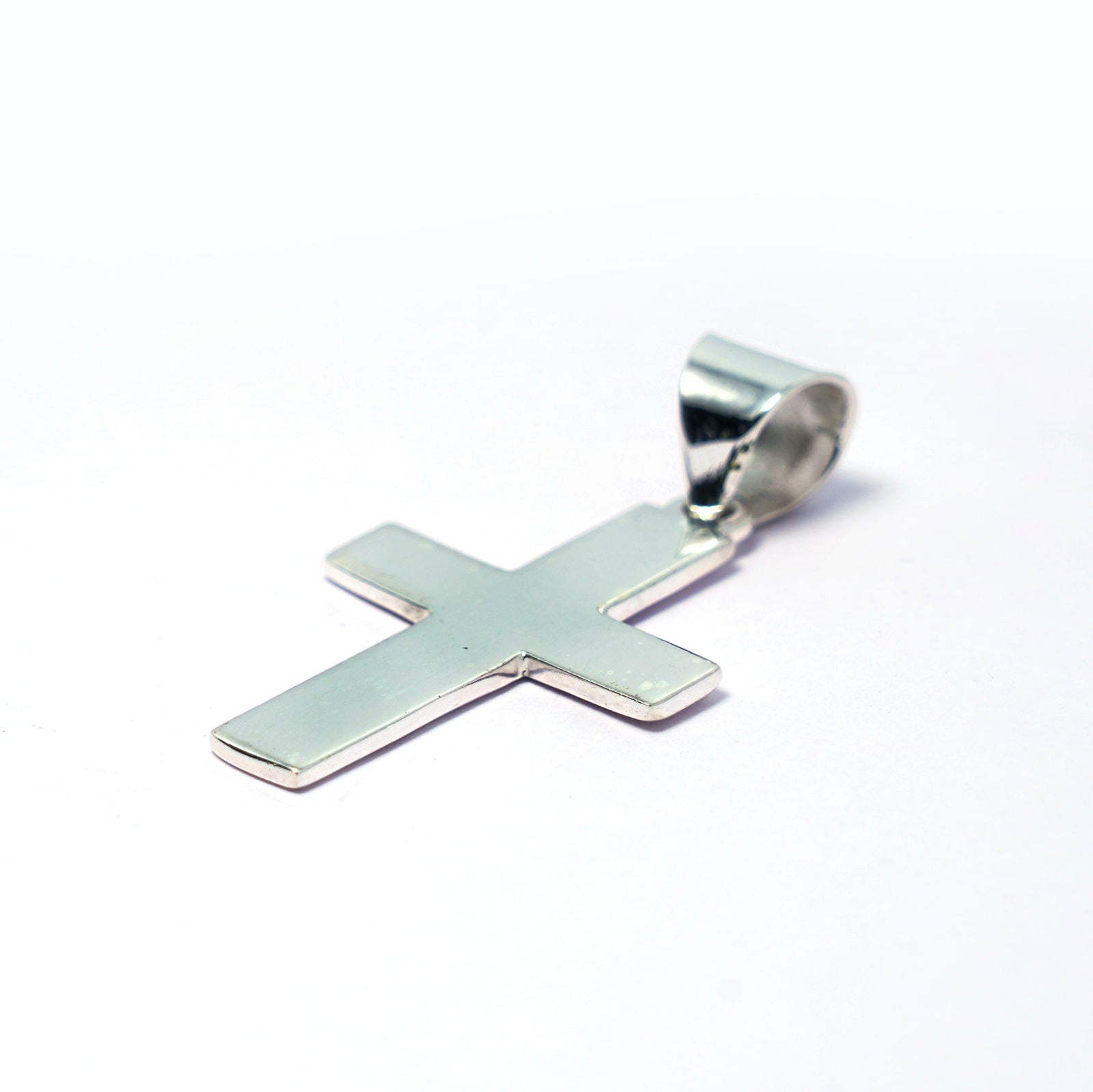 Solid Cross in 925 sterling Silver