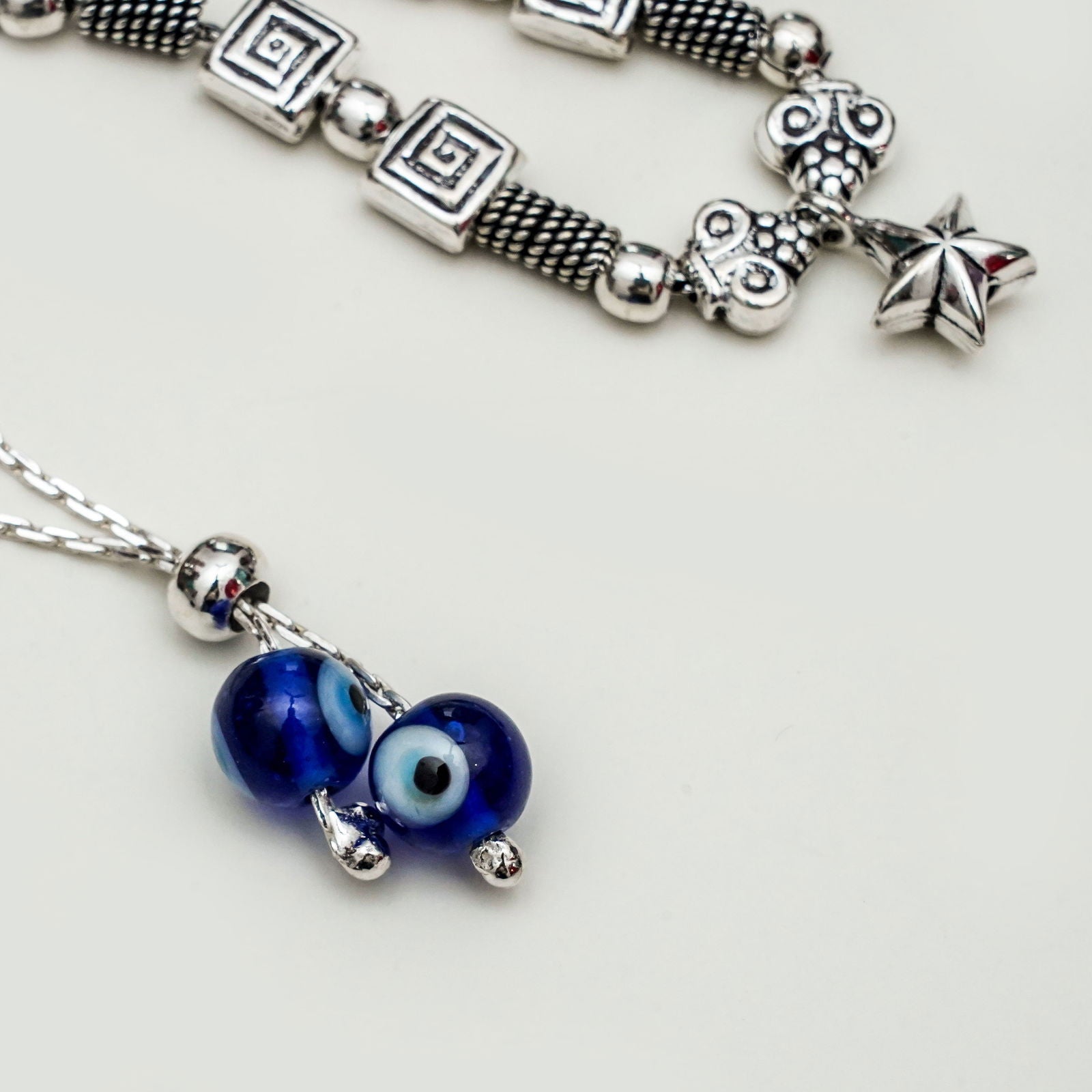 Sterling Silver Evil Eye Bracelet