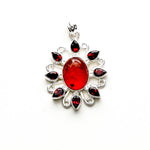 Sun Pendants With Multi Gemstone in High Quality 925 Solid Silver 1