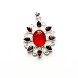 Sun Pendants With Multi Gemstone in High Quality 925 Solid Silver 1