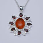 Sun Pendants With Multi Gemstone in High Quality 925 Solid Silver 1