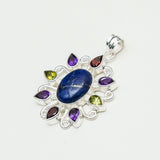 Sun Pendants With Multi Gemstone in High Quality 925 Solid Silver 2