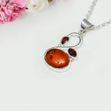 Swan Pendant With Multi Gemstone in High Quality 925 Sterling Silver