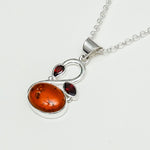 Swan Pendant With Multi Gemstone in High Quality 925 Sterling Silver
