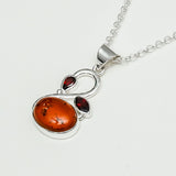 Swan Pendant With Multi Gemstone in High Quality 925 Sterling Silver