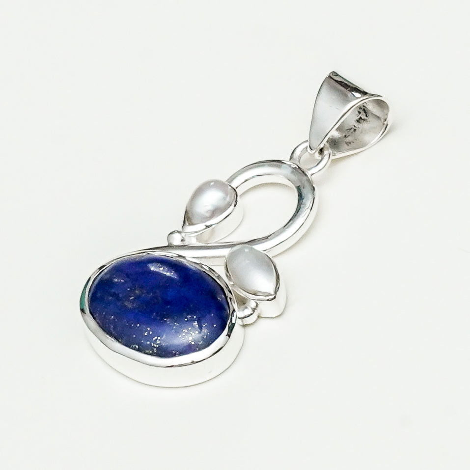 Swan Pendant With Multi Gemstone in High Quality 925 Sterling Silver 2