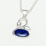 Swan Pendant With Multi Gemstone in High Quality 925 Sterling Silver 2