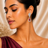 IRA Crimson Bloom Earrings