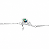 Murli Mor Pankh 925 Sterling Silver Rakhi