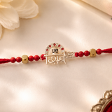 Shiv Shakti Silver Rakhi