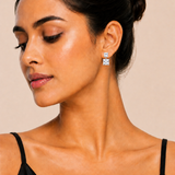 Ira Crystal Cascade 925 Silver CZ Drop Earrings