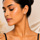 Ira Tiny Trinity CZ Stud Earrings