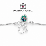 Mor Mukut Shree 925 Sterling Silver Rakhi