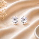 Ira Lucky Clover 925 Silver  Stud Earrings